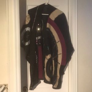 Chicos Sweater with beads and sequins